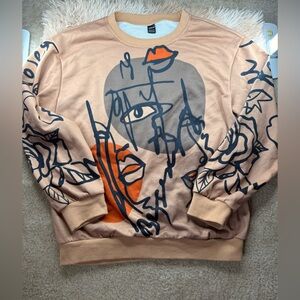 SHEIN Women's Camel Crewneck Sweater